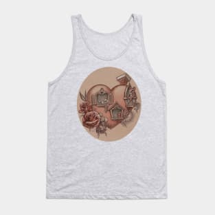 SpringCleaning in the Heart House Tank Top